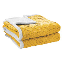 Travel Blanket Lightweight Plush Throw, Winter Blanket Dual Sided Fleece Sherpa for Bed Couch, Soft to The Touch Warm Cozy Blanket with Wrinkle