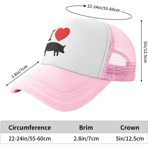 Griseprint Mesh Baseballkasket – Justerbar Unisex Hat 2