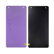 Fitnessmatte, violett-schwarz, rutschfest, 6mm dick