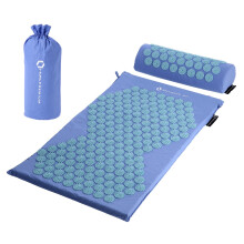 Akupressurmatten-Set, Blau - inkl. Kissen