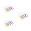 18Pcs Fluorescent Syringe Highlighter Pens for School and Office Use 5