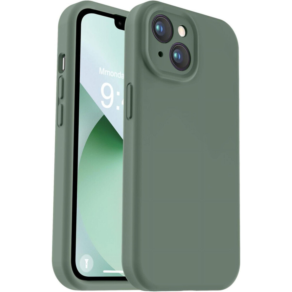 Compatible With Iphone 13 Case – Liquid Silicone, Camera Protection, Soft Microfiber Lining, Shockproof, 6.1" – Cypress 9165521668601