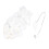 25pcs Rune Stones Crystal Set White, Pendulum Bag 12
