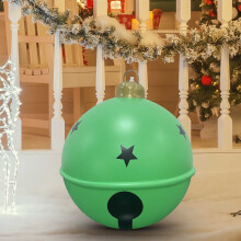 Boule de Noël gonflable en PVC, décoration extérieure 60 cm
