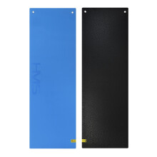 Fitnessmatte, Blau-Schwarz, Rutschfest, 6mm dick