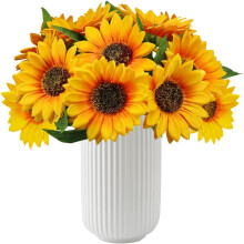 White Ceramic Table Centerpiece Vase, Thickened Design Durable Decorative Vase with Timeless Design, Satisfaction Guaranteed Quality Craftsmanship,