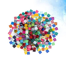 300G Clear Premium Glass Square Tiles for Multicolor Decoration and Creative Crafts