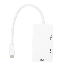 Inštalácia Plug and Play, kompatibilný adaptér s Macom, podpora rozlíšenia 4K, výstup HDMI, DVI, VGA, multifunkčný adaptér, pripojenie