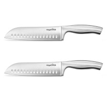 Set of 2 Royal VKB 18 cm Stainless Steel Santoku Knives