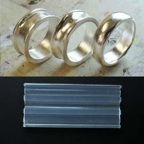 Flexibel silverlera ringform. Professionell silikonform för fingerringar för silverleraentusiaster. 1