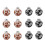 12pcs Black Macaron-Style Christmas Ball Ornaments 3
