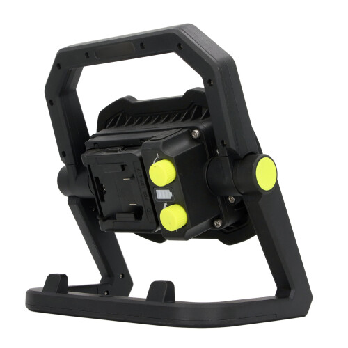 Dual Panel Focusing LED Work Light Rechargeable Ultra Bright Magnetic Base Waterproof IP54Foldable Handle Power Bank Function Adjustable Lighting 2