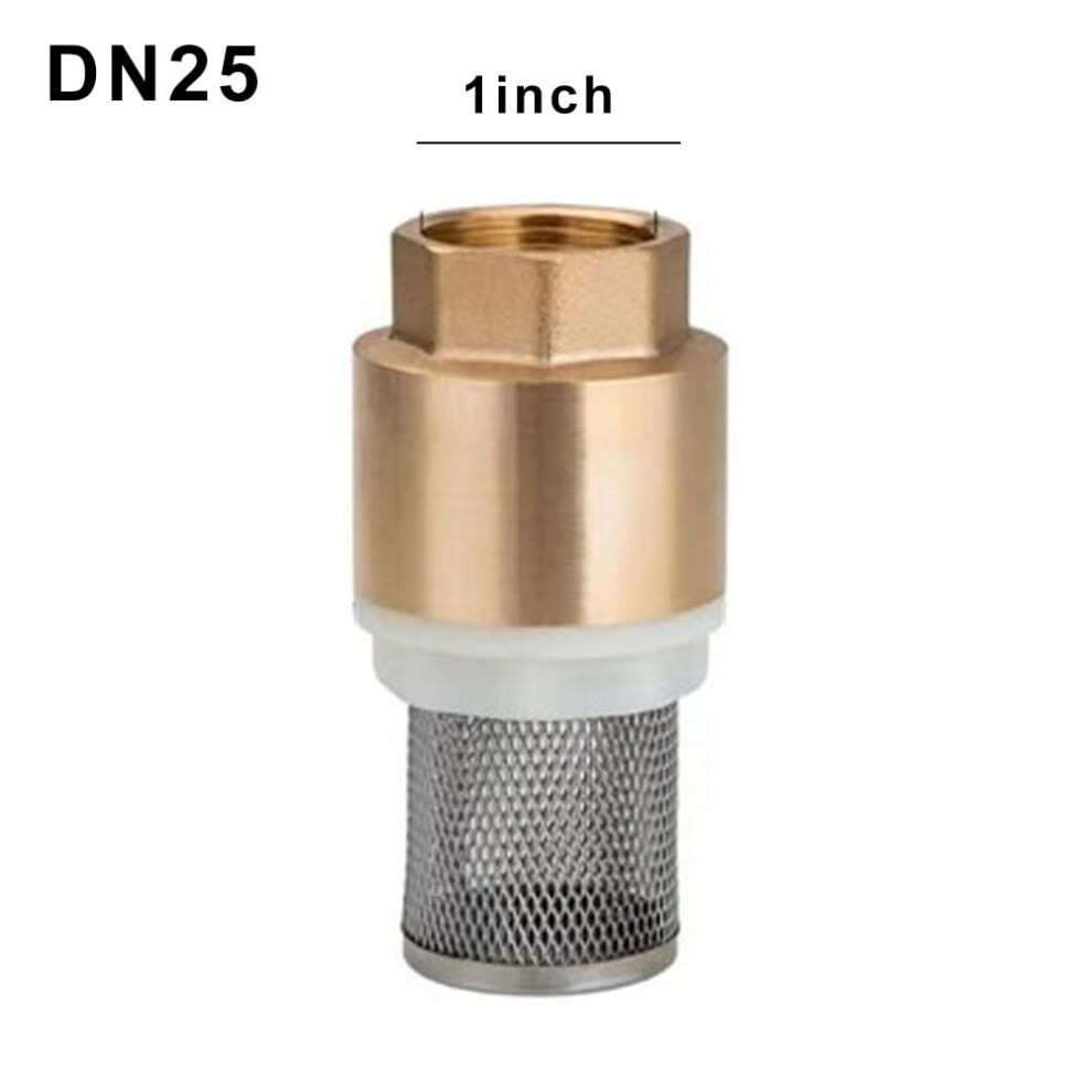 Brass Foot Valve Dn25 With Check Valve Stainless Steel Basket Suction Basket 1 Inch Internal Thread Foot Valve 25 Mm 9405492295735