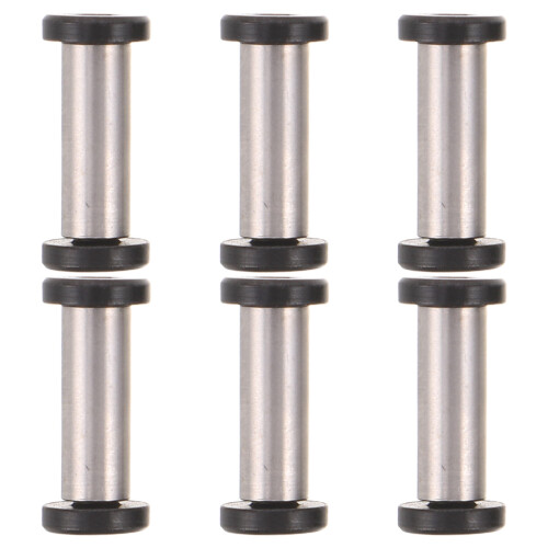 6Pcs Durable Stainless Steel Handle Fixer Screws Silver Kit