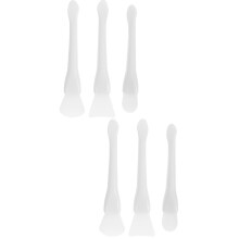 6Stk Silikon Spatel Für Wachs, Kunststoff Wachsentferner, Weiß