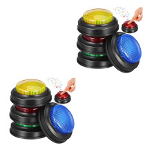 8Stk Leuchtende Buzzer Knöpfe Für Spiele Party in Verschiedenen Farben