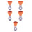 5Stk Kleiner Halsduster Barber Kunststoffgriff Orange 1