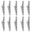 20Pcs Stainless Steel Clips Quick Testing Metal Clamps Silver Durable 4