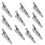 20Pcs Stainless Steel Clips Quick Testing Metal Clamps Silver Durable 5