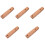 5Sets Wooden Spatula Handles Replacement Durable Anti-Slip Kitchen Use 5