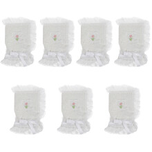 7Stk Weißer -Buchumschlag Polyester Leichter Schutz Für