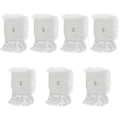 7Stk Weißer -Buchumschlag Polyester Leichter Schutz Für