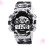 3Pcs Light Grey Men Sport Watch Digital Display Waterproof Timer Alarm 2