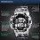 3Pcs Light Grey Men Sport Watch Digital Display Waterproof Timer Alarm 6