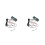 2Pcs Outdoor Digital Car Thermometer Clock Black Dual Sensor Adhesive 1