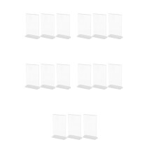 15Stk Acryl Displays T-Förmig Doppelseitig Für Werbung Shop Büro