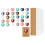 Valentines Day Cards Heart-Shape Plastic Gemstone 30 Pack 2