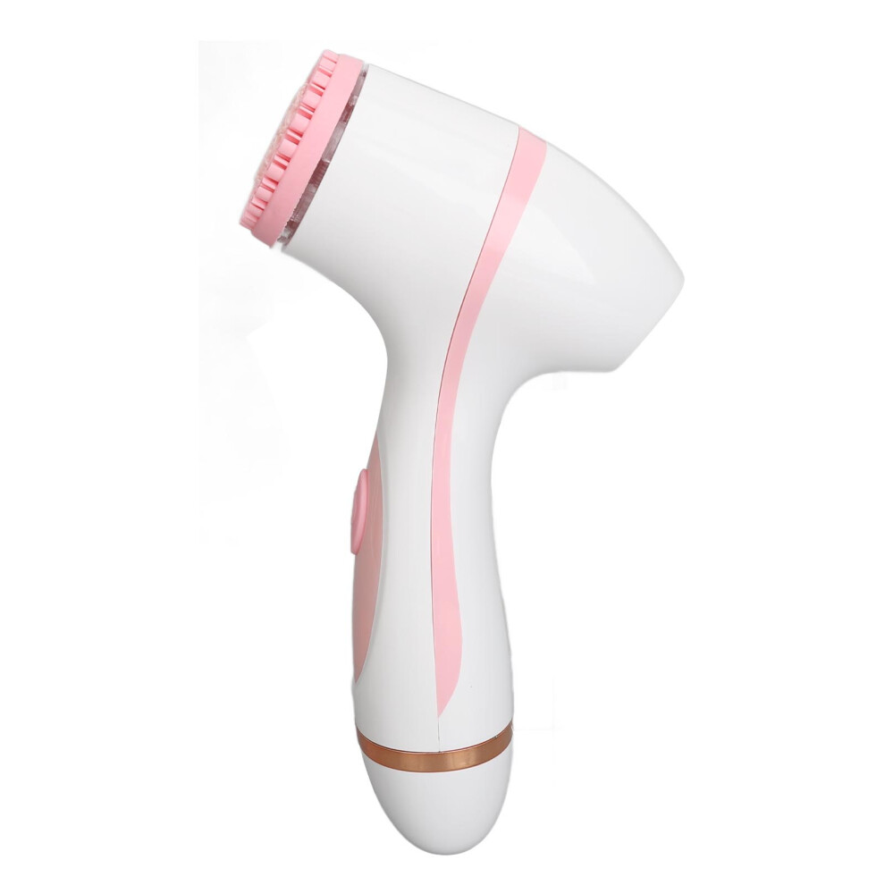 Pink Wireless Silicone Facial Cleansing Brush 500Mah Waterproof