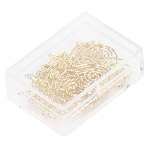 Multi Functional Paper Clips Creative Design Anti Rust Plastic Coated Smooth Surface Lightweight And Durable Cute Moon Star Shape Decorative Memo