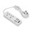 USB Power Strip Universal Socket Extension Cord With High Power Multiple Safety Protection White 2