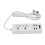 USB Power Strip Universal Socket Extension Cord With High Power Multiple Safety Protection White 8
