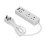 USB Power Strip Universal Socket Extension Cord With High Power Multiple Safety Protection White 4