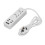 USB Power Strip Universal Socket Extension Cord With High Power Multiple Safety Protection White 7