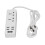 USB Power Strip Universal Socket Extension Cord With High Power Multiple Safety Protection White 8