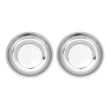 Non-Slip Base Magnetic Parts Tray Heavy Duty Stainless Steel Strong Magnetic Force For Screws Organization Rubberized Back Durable Construction