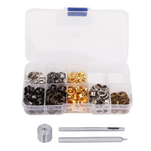 Easy To Use Grommet Kit For Shoes Clothing Crafts, Metal Eyelets With Installation Tools Storage Box Anti Rust Anti Corrosion Durable Copper For