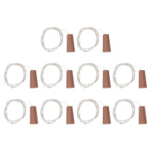 Indoor Outdoor Battery Powered Fairy Lights Cold White Color LED String Lights Flexible Silver Wire Timer Function Weatherproof Waterproof Decorative