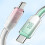 Καλώδιο φόρτισης Ice Crystal USB C Καλώδιο τροφοδοτικού γρήγορης φόρτισης 60W Υποστήριξη 8