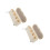 2Pcs Compact Light Yellow Spice Containers with Clear Lids for Kitchen 1