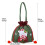 Christmas drawstring gift bag grey embroidery design 3