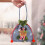 Christmas drawstring gift bag grey embroidery design 4