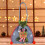 Christmas drawstring gift bag grey embroidery design 6