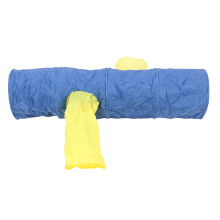 Collapsible Pet Tunnel for Cats Interactive Crinkle Tunnel with Bell Eco-Friendly Foldable Cat Tunnel for Indoor Play Environments