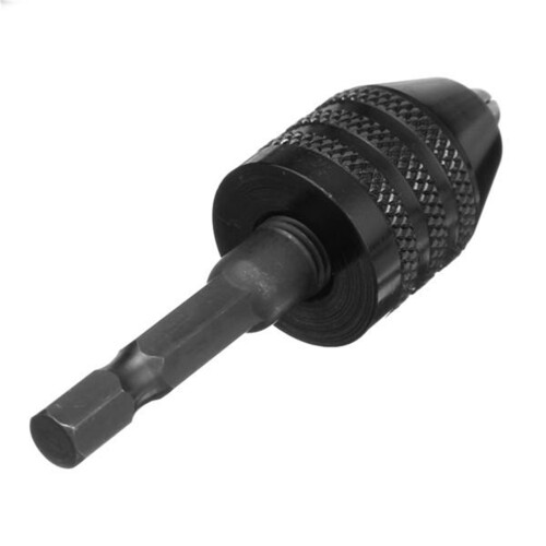 Conventional Drill Bits Precise Drilling Keyless Drill Chuck Quick Change Adapter For Mini Power Drill Impact Driver Hex Shank Clamping Capacity