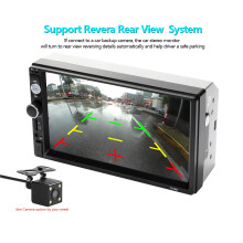 Rear View Camera Video Input Car Multimedia Player Touch Screen FM Radio Receiver with Bluetooth Backup Camera USB AUX Input MP5MP4MP3Player