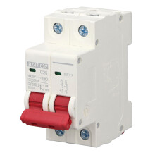 Disyuntor miniatura de CC de 2 polos, 1000 V, 25 A, protección contra sobrecarga, protección contra cortocircuitos, sistema de disparo